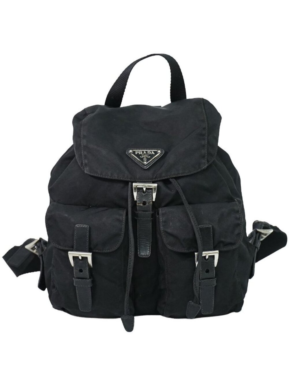 Prada Vela Backpack Nylon Black